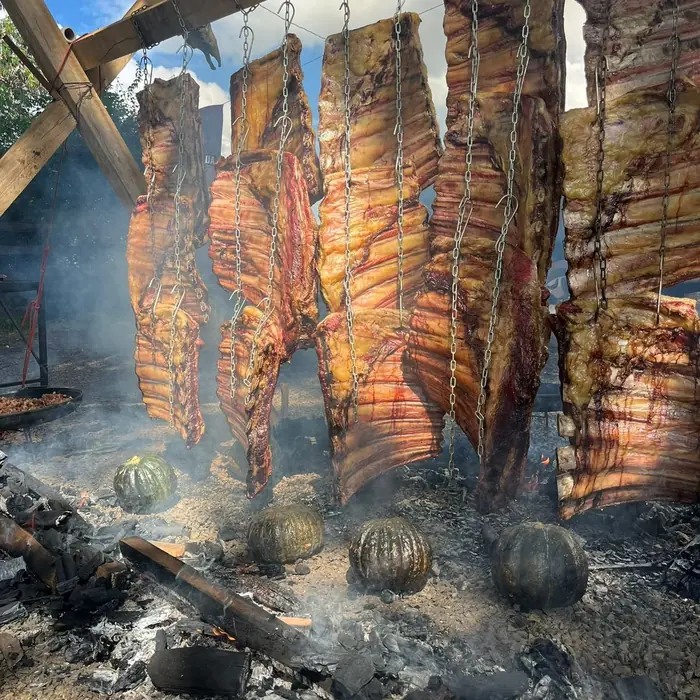 Costela no fogo de chão